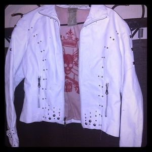 Wilson leather rock and roll leather jacket